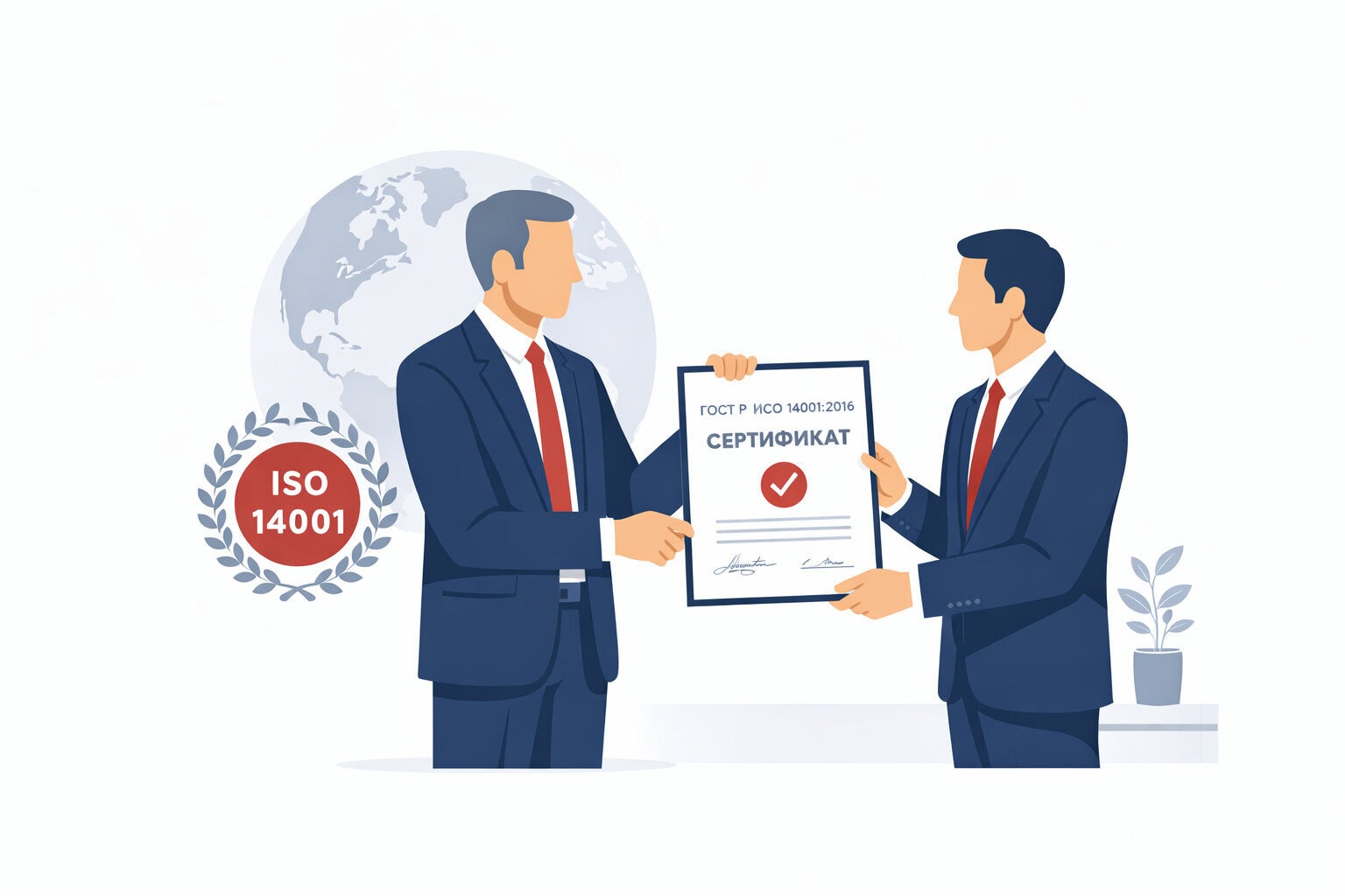 Помощь в получении сертификата ГОСТ Р ИСО 14001-2016